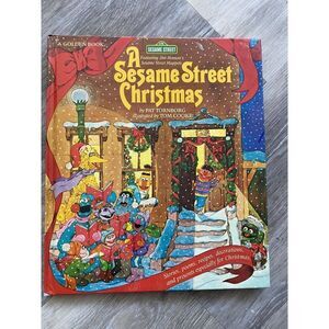 Vintage 1982 A Sesame Street Christmas by Pat Tornborg 1st Edition Hardcover